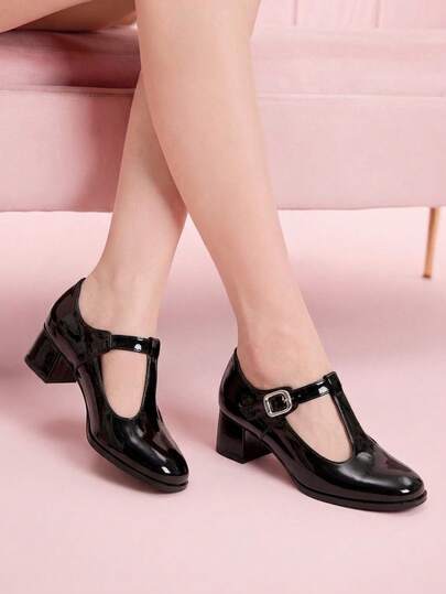 CUCCOO DOLLMOD 女士甜美可爱学院风百搭约会连衣裙搭配优雅玛丽珍高跟鞋