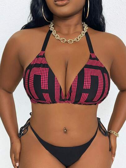 Slaydiva Plus Size Rhinestone Embellished Sexy Party Swimsuit Top