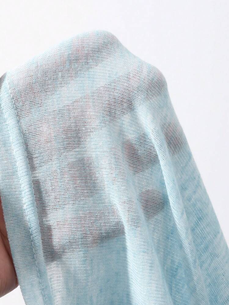 Dazy Plus Loose Fit Letter & Cartoon Dog Print Long Sleeve Casual Vacation Summer Top, Plus Size Women T-Shirt