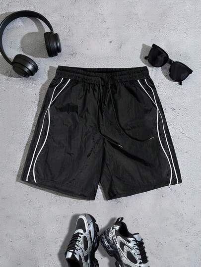 Sport MetroGents Men's Contrast Color Stripe Sports Shorts