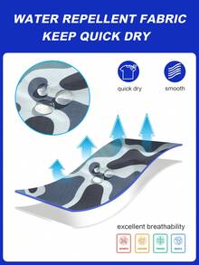 Palasendo Men's All-Over Print Slant Pocket Drawstring Waist Casual Beach Shorts - Grey - View 6