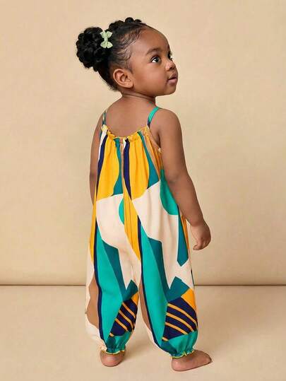 Travachic KIDS Newborn Baby Girls' Cute Casual Vacation Jumpsuit, Summer