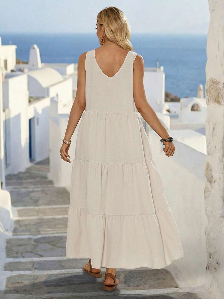 Women's Contrast Lace Sleeveless Casual Dress For Vacation Summer Outfit For Women Summer Dress Beach Dress Graduation Dress For Women Elegant Dresses For Women Summer Holiday Outfits Vacation Dresses Vacation Outfits For Women Holiday Dresses Dresses For Holiday,Summer Dresses For Women Resort Wear Women Vacation Dress Elegant Summer Dresses For Women Picnic Dresses For Women Buissness Casual Women Dress