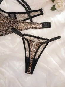 Bare Chapter 2pcs Women's Printed Wire-Free Soft Cup Bra Set - Multicolor - View 4