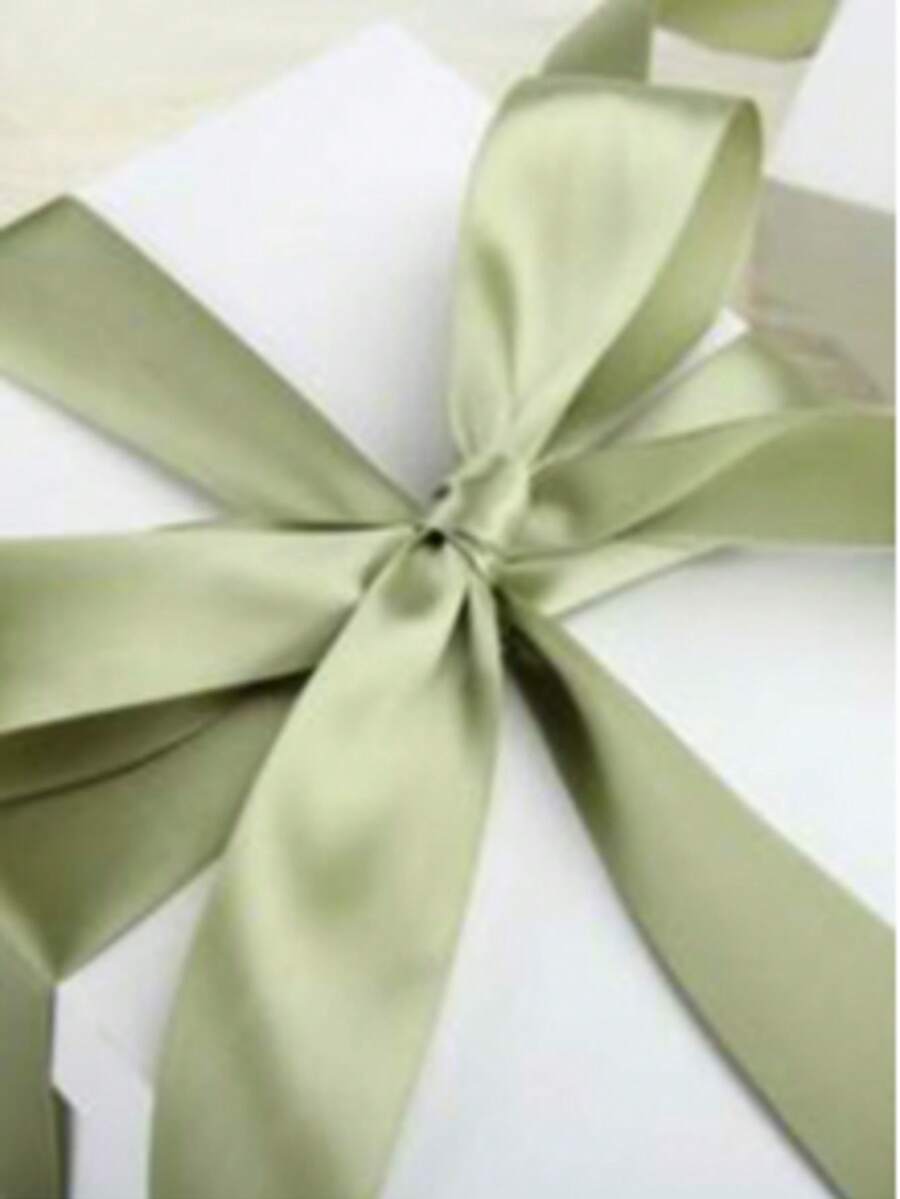 1 cuộn ruy băng polyester màu xanh ô liu, bao bì quà tặng hoa, nơ thủ công tự làm, ruy băng trang trí tiệc cưới, ruy băng đóng gói ngày lễ tình nhân/ bó hoa, quà tặng trang trí trở lại trường ngày lễ tình nhân - Màu xanh Ô liu - Xem 1