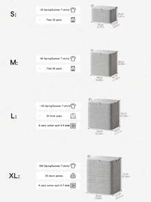 1 Túi đựng đồ dung tích lớn có khóa kéo màu xám, Túi đựng quần áo nâng cấp, Túi đựng đồ chơi, Túi đựng đồ khi di chuyển, Túi đựng đồ lặt vặt cổ điển, Túi đựng đồ họa tiết xương cá, Khóa kéo hợp kim hai chiều, Tay cầm chắc chắn, Vải mềm, Khóa kéo chính xác - Xám - Xem 12