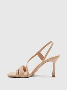 CUCCOO BIZCHIC 女士新款简约风格高跟凉鞋 - 杏色 - 查看 3