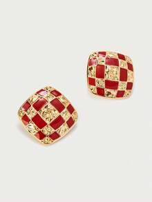 Glisma Women's Earrings,Premium/Old Money/Classy,18K Gold-Plated,Sexy/Vintage,For Mom/Women/Girl/Mother,Summer/Beach/Prom/Party,Layered/Gemstone/Beaded/Crystals - Multicolor - View 5