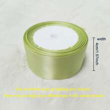 1 cuộn ruy băng polyester màu xanh ô liu, bao bì quà tặng hoa, nơ thủ công tự làm, ruy băng trang trí tiệc cưới, ruy băng đóng gói ngày lễ tình nhân/ bó hoa, quà tặng trang trí trở lại trường ngày lễ tình nhân - Màu xanh Ô liu - Xem 9