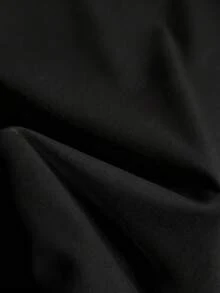 GlowEve CURVE 大码女式圆领仿珍珠装饰休闲百搭日常短袖T恤 - 黑色 - 查看 4