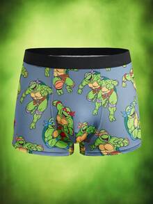 TEENAGE MUTANT NINJA TURTLES | SHEIN 男士平角内裤 - 忍者神龟 - 白色 - 查看 13