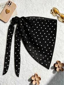 Elavelle Áo khoác ngoài nữ họa tiết ngẫu nhiên, buộc dây phía trước, thích hợp cho mùa xuân/hè. - Nhiều màu - Xem 3