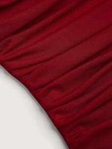 Pariaura Vestido mini casual, de commute, para citas, tardes de té, vacaciones, festivales y fiestas de noche, con tirantes finos, decoración de cinta de rosa roja, para primavera/verano - Rojo - Ver 7