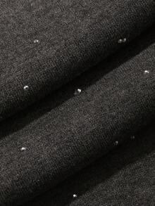 Livesso Pantaloni casual e morbidi da donna decorati con strass - nero - Visualizzare 6