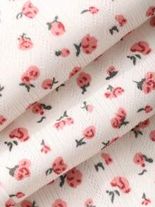 Livesso 2pcs/Set Women's Cotton Heart Pattern Homewear Set, Suitable For Summer And Autumn/Winter - White - View 8