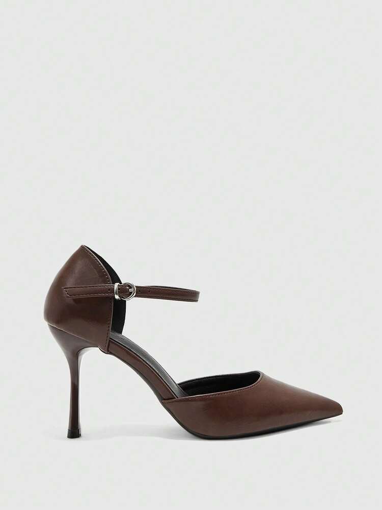 CUCCOO BIZCHIC Women's Shoes New Pointed Brown High Heels Versatile Sexy Women's Elegant Stiletto Shoes