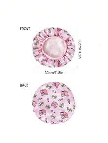 Mean Girls | SHEIN Women Hair Bonnets - 粉色 - 查看 5