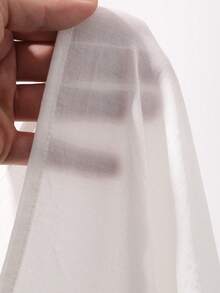 DAZY Women's Lace Patchwork Casual A-Line Skirt - White - View 3