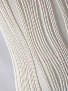 SHEIN Đầm dài màu trắng trơn có họa tiết dành cho bé gái và thiếu niên, thích hợp cho đám cưới, mặc hàng ngày và nhiều dịp khác, mùa xuân/hè. - trắng - Xem 6