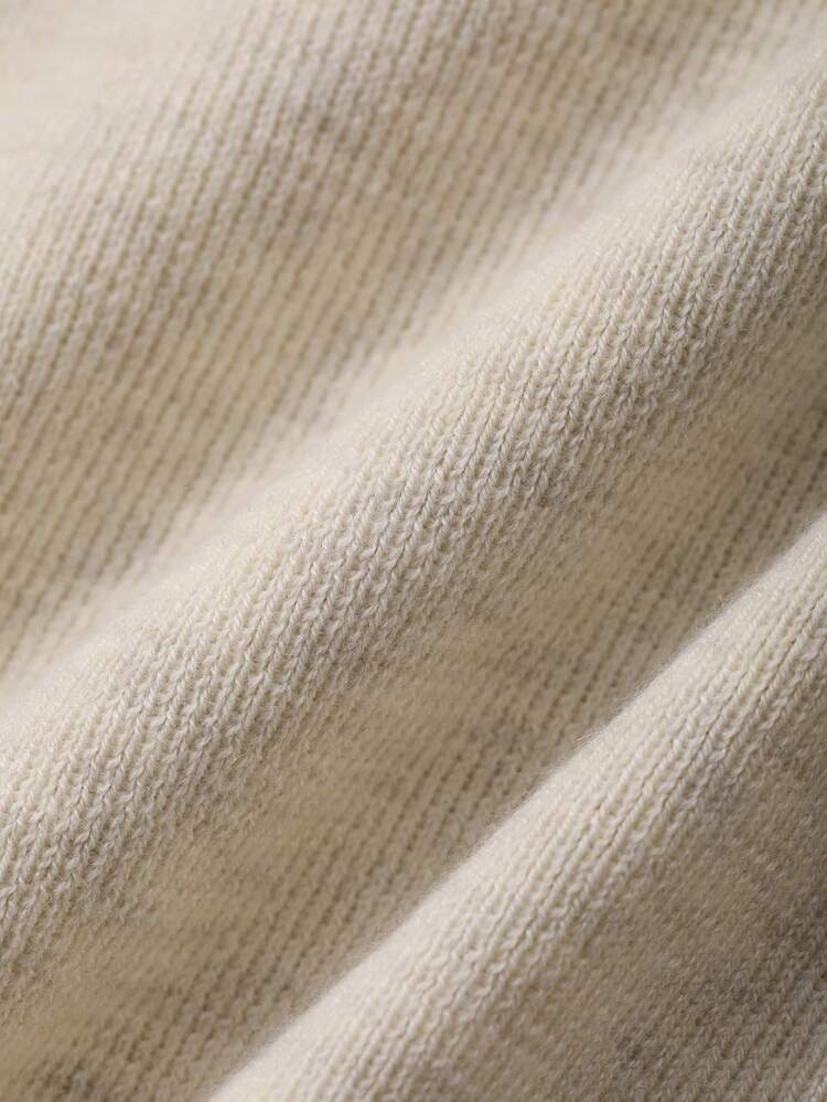 2pcs Women Sweater Set, Short Sleeve Knit Top With Shawl Collar