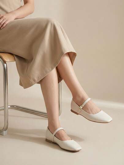 Balerina, mary jane, zapato plano, mujer, clasico, elegante, comodo, casual, moda