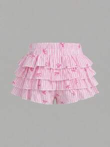Maija Kids Maija Kids 女童纯色休闲短裤 - 粉色 - 查看 2