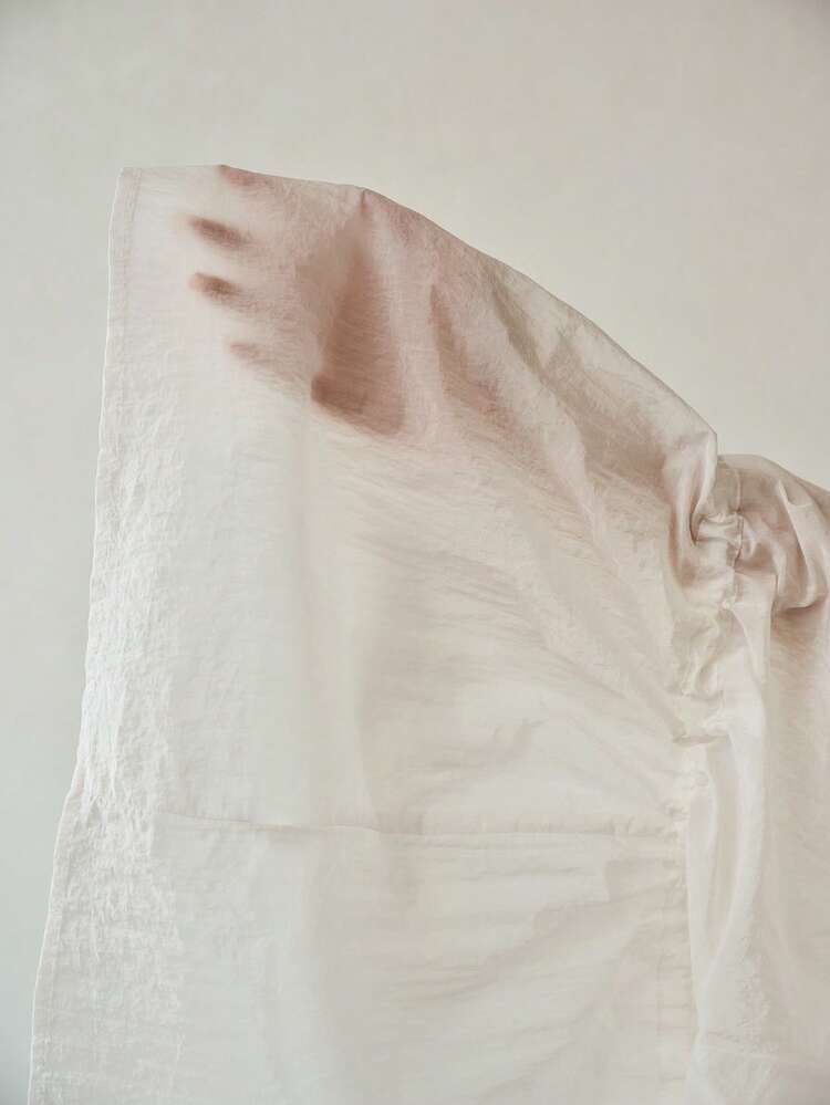FRILL DETAIL SHEER BLOUSE