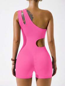 Easithlete Mono de fitness de moda para mujer - Rosa - Ver 7