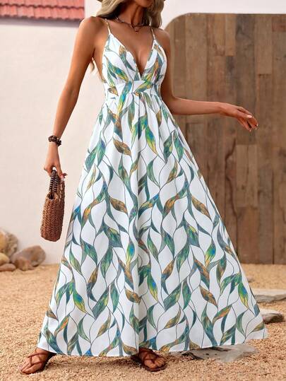Breezaya 露背裹身休闲度假装 - 现代休闲连衣裙