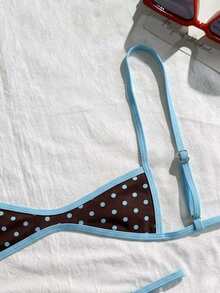 Swim Vcay Bộ bikini 2 mảnh họa tiết da báo gồm áo hai dây hở lưng và quần lọt khe, gợi cảm mùa hè. - Nhiều màu - Xem 4