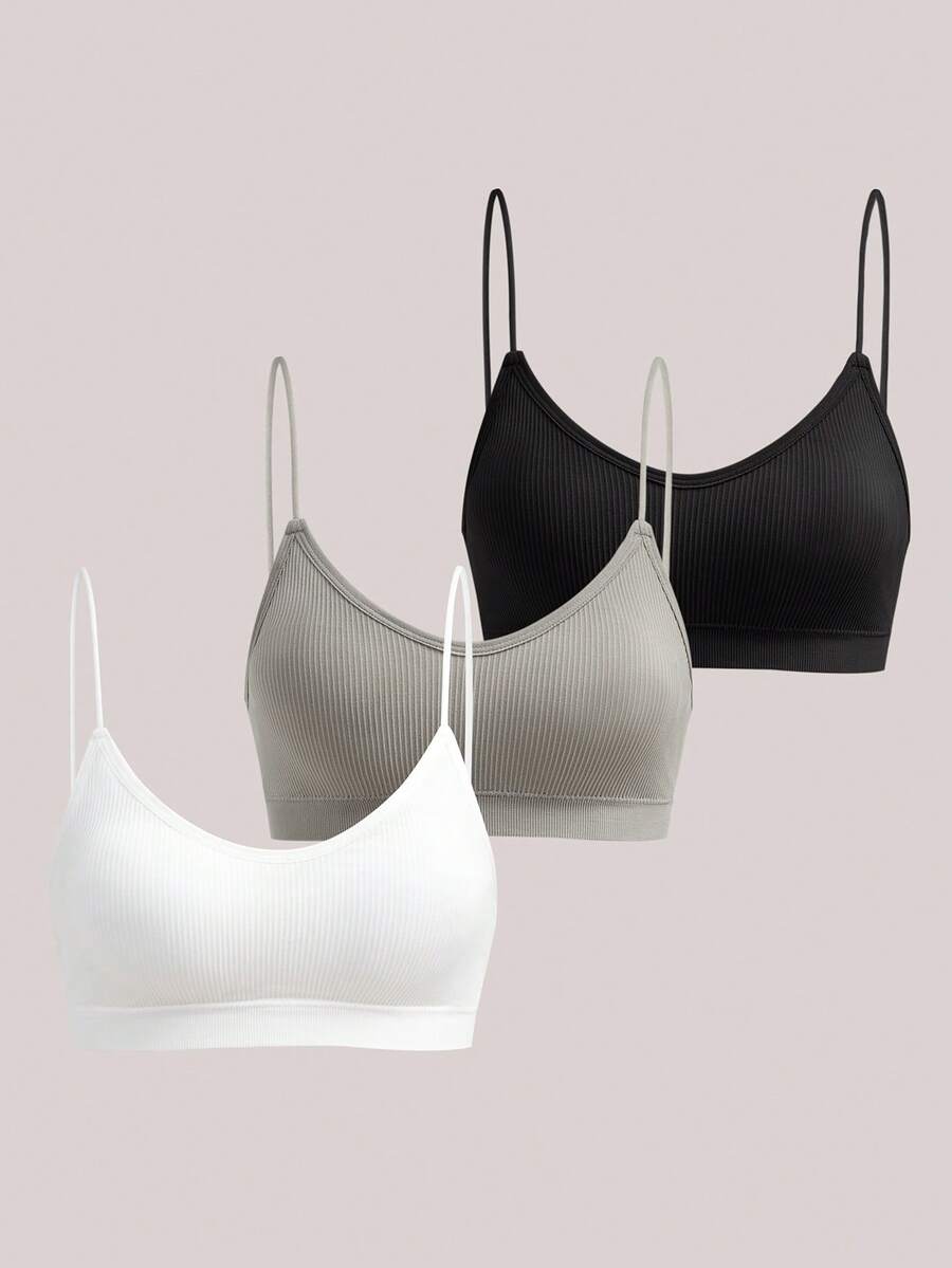 Áo ngực Racerback liền mạch 3 chiếc, đồ lót nhiều lớp đa năng - Nhiều màu - Xem 1