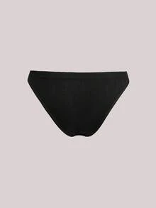 Veilyse Culottes noires casual confortables à taille haute pour femmes, sous-vêtements avec un stretch moyen - Noir - Voir 2
