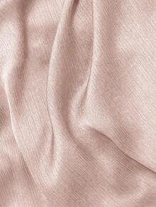 Franclia Áo camisole nữ màu trơn, buộc dây phía trước, chất liệu chiffon, kiểu dáng thời trang. - Hồng - Xem 5
