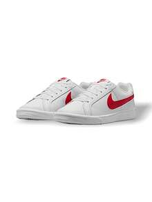 Nike Giày thể thao nữ WMNS COURT thấm mồ hôi, thoáng khí, nhẹ, mềm mại, đa năng, dễ giặt, thích hợp cho thể thao ngoài trời, hàng ngày, dành cho nữ, màu trắng 749867-114 - trắng - Xem 2