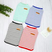 PETSIN 宠物春季新款狗狗服装 动物用品 宠物服装 狗狗背心 猫咪T恤 泰迪熊套装 小型动物服装 休闲酷炫背心 狗狗服装 猫咪服装 春夏两季新款背心 - 彩色 - 查看 5