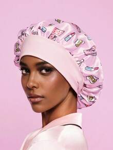 Mean Girls | SHEIN Women Hair Bonnets - 粉色 - 查看 2