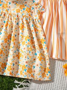 SHEIN Bộ 3 váy cho bé gái - Nhiều màu - Xem 6