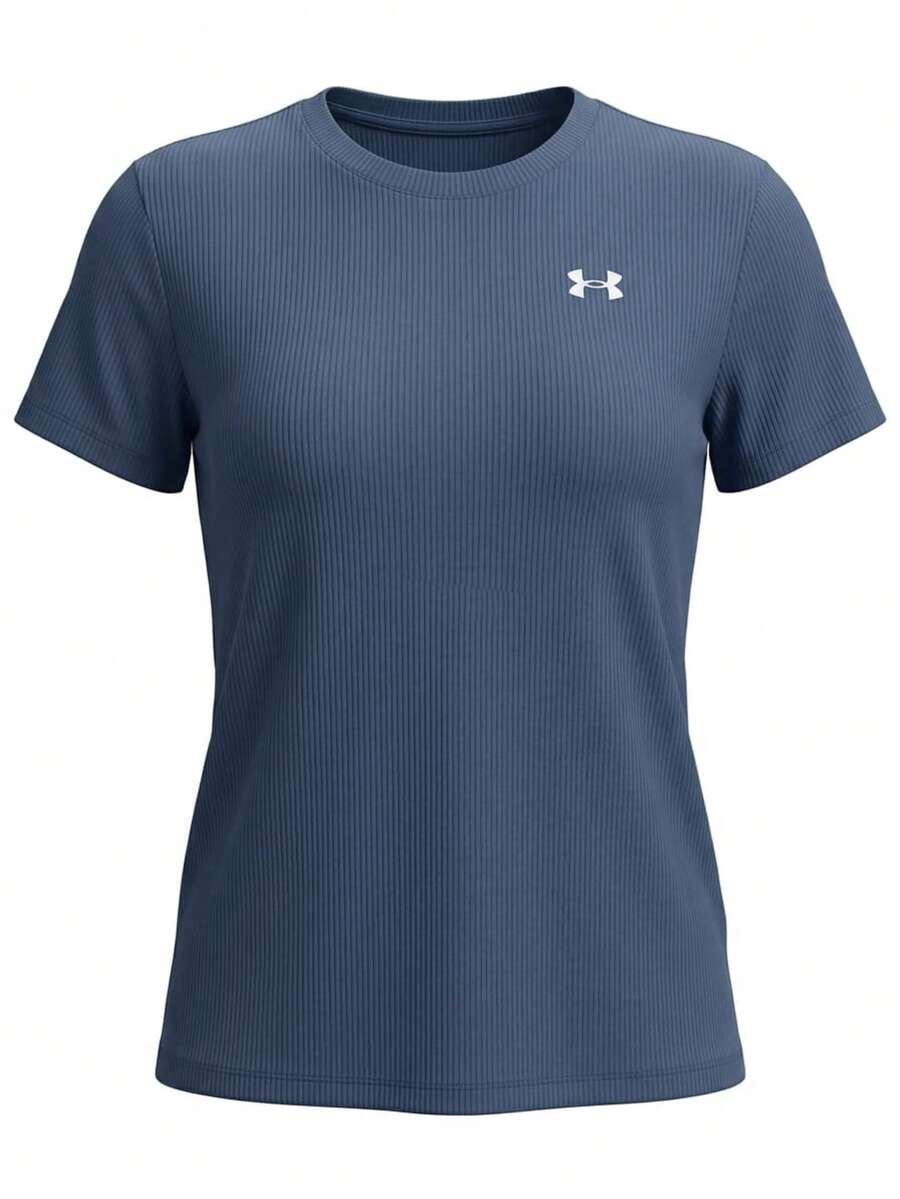 Under Armour Tech Ribbed Women's T-Shirt Dark Blue - Navy Blue - View 1