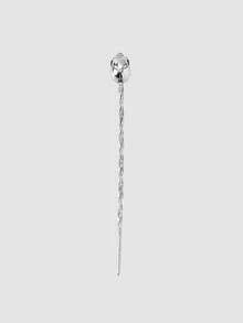 MortiRose 1 Piece Personalized Gothic Cool Silver Skull Screw Rod Daily Travel With Women's Hairpin,Goth/Gothic/Punk/Grunge/Dark Gothic,Streetwear,Summer/Festival/Prom/Party,Vintage,Black - Silver - View 2