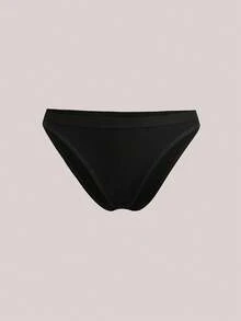 Veilyse Culottes noires casual confortables à taille haute pour femmes, sous-vêtements avec un stretch moyen - Noir - Voir 1