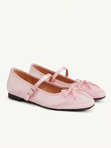 CUCCOO CHICEST Giày nữ thời trang, giày bệt nữ thoải mái, giày casual đa năng, giày đi nghỉ mát, giày hẹn hò, giày thanh lịch, thiết kế nơ, giày phong cách sinh viên, giày đi làm hàng ngày, giày hẹn hò ngoài phố, giày nữ phong cách ngọt ngào và cá tính. - Hồng - Xem 2