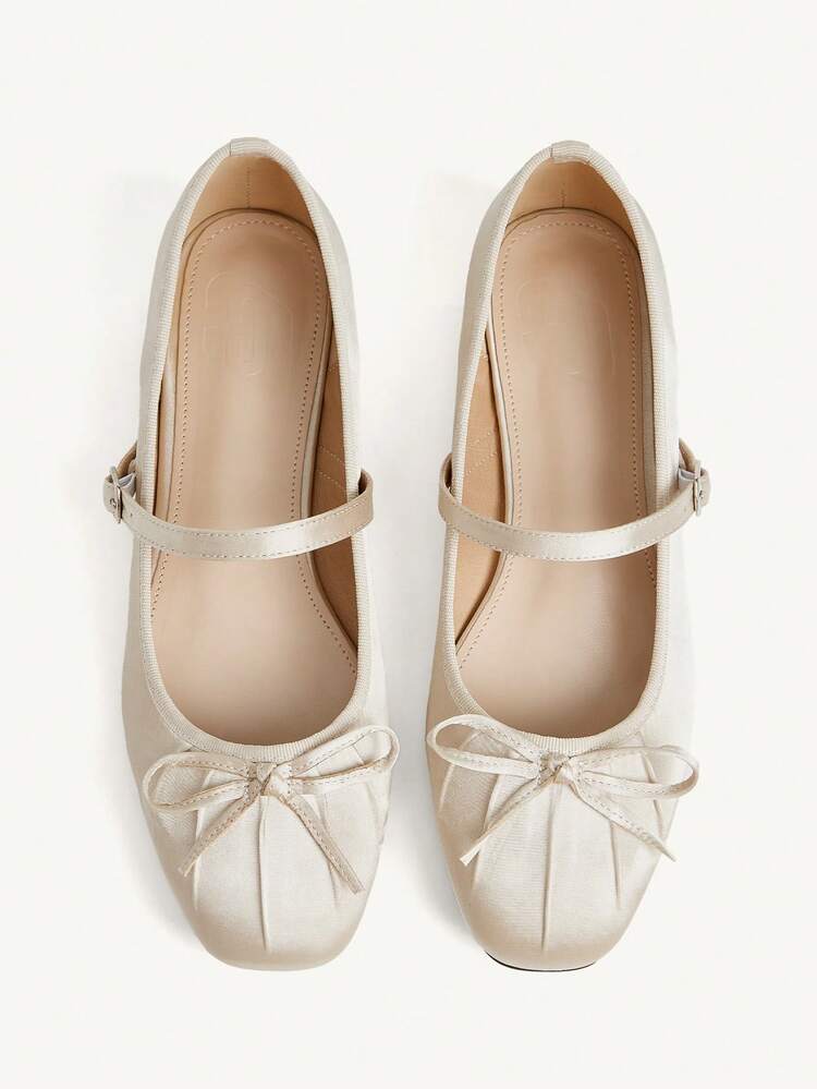 CUCCOO CHICEST Women Shoes Fashionable Women's Flat Shoes Comfortable Casual Versatile Holiday Dating Elegant Wear Bow Design, College Style Wear, Commuting Daily, Dating Out Of The Street, Sweet Cool Style Women's Shoes