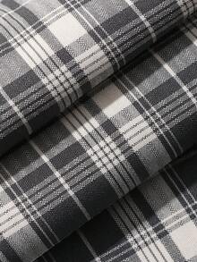 DAZY 男士字母印花短袖上衣和格子裤睡衣套装 - 彩色 - 查看 6