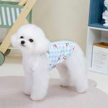 PETSIN 宠物春季新款狗狗服装 动物用品 宠物服装 狗狗背心 猫咪T恤 泰迪熊套装 小型动物服装 休闲酷炫背心 狗狗服装 猫咪服装 春夏两季新款背心 - 彩色 - 查看 12