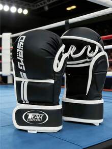 Găng tay đấm bốc hở ngón, dụng cụ tập luyện MMA chuyên nghiệp, Muay Thai, các môn thể thao đối kháng, dành cho thanh thiếu niên và người lớn, găng tay đấm bốc tách ngón, dụng cụ tập luyện cùng đối thủ, găng tay đấm bốc năm ngón. - Nhiều màu - Xem 1
