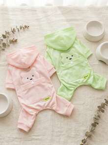 PETSIN 狗狗服装、猫咪服装、小型动物服装、春夏新品、猫咪服装、休闲服装、居家狗狗服装、小型动物连体衣 - 彩色 - 查看 4