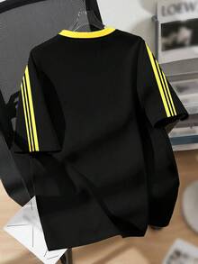 SHEIN Bolty Tween Boy Casual Minimalist Short Sleeve Round Neck T-Shirt, Suitable For Summer - Multicolor - View 2