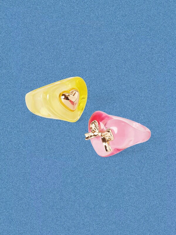 Popjeli A Fashionable, Beautiful, Simple And Light Luxury Heart Ring.,Y2K/Cute/Colorful/Chic,For Mom/Women/Girl/Mother,Summer/Beach/Prom/Part/Vacation/Travel,PINK,Heart,Floral