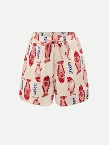 Swim Oasis 2026春夏度假鱼尾波西米亚风连体泳衣套装，包含短裤和连体泳衣，2026新款女士泳装到货，适合上学、度假、约会、下午茶、西式、邮轮、海滩、海岛、公路旅行、四季皆宜、音乐节、波西米亚风度假、秋日休闲、西部波西米亚风、优雅女士上衣、女士海滩套装、女士度假套装、女士海滩套装、女士游艇套装、扎金索斯岛度假套装、女士夏季度假套装、女士泳池套装、女士夏季套装、一口价女士泳装 - 彩色 - 查看 4