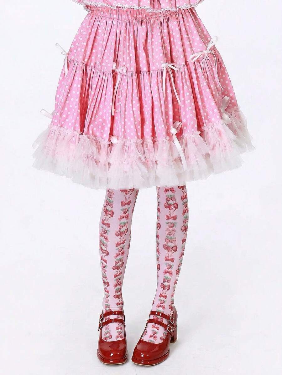 ROMWE Kawaii Giày Mary Jane nữ màu đỏ bóng, gót chunky, mũi vuông, kiểu dáng cổ điển Pháp. - Màu Đỏ Sâu - Xem 1
